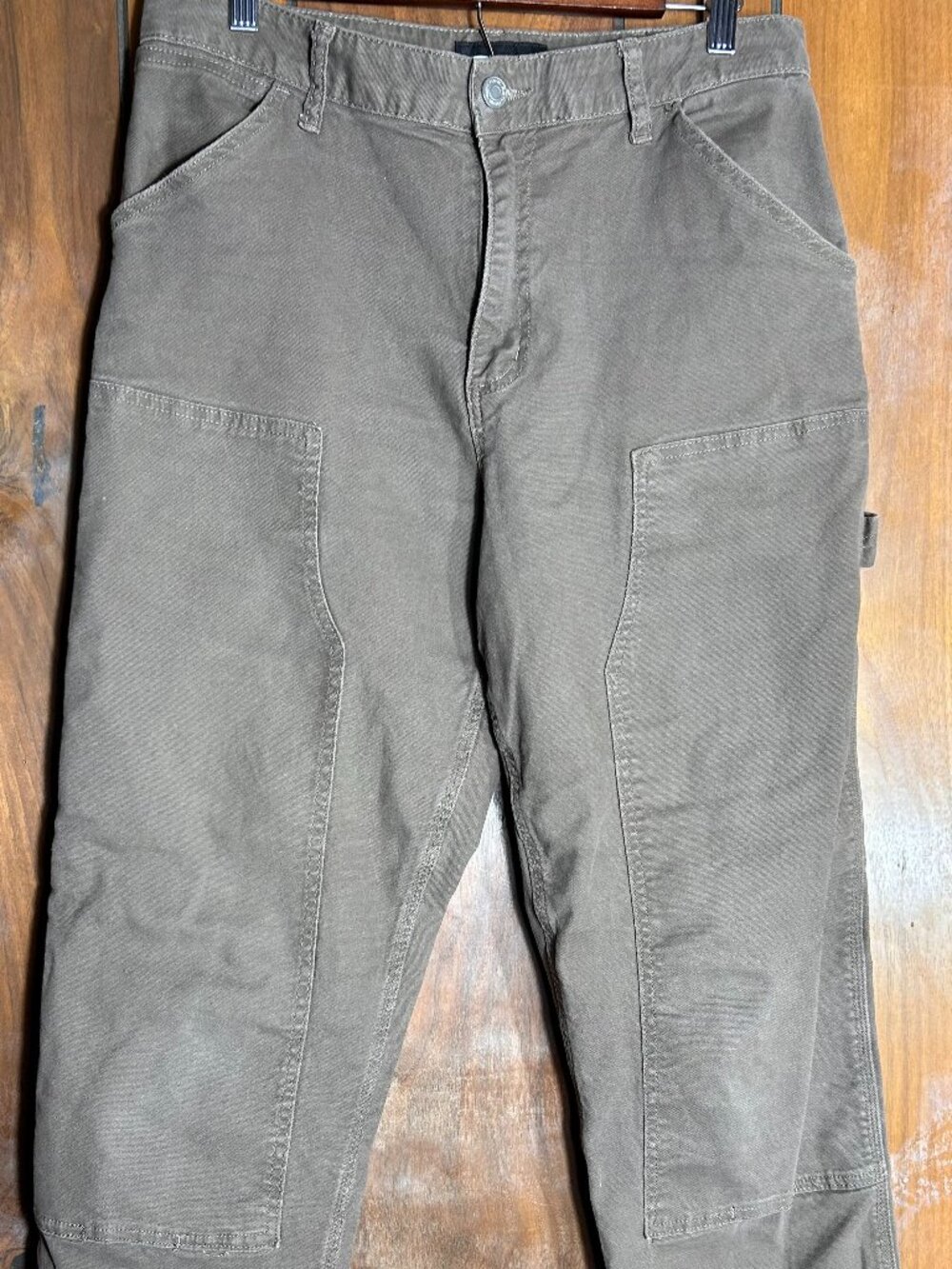 RSQ Men’s Cargo Pants Size 30x30 Khaki Tan Utility Pockets 100% Cotton